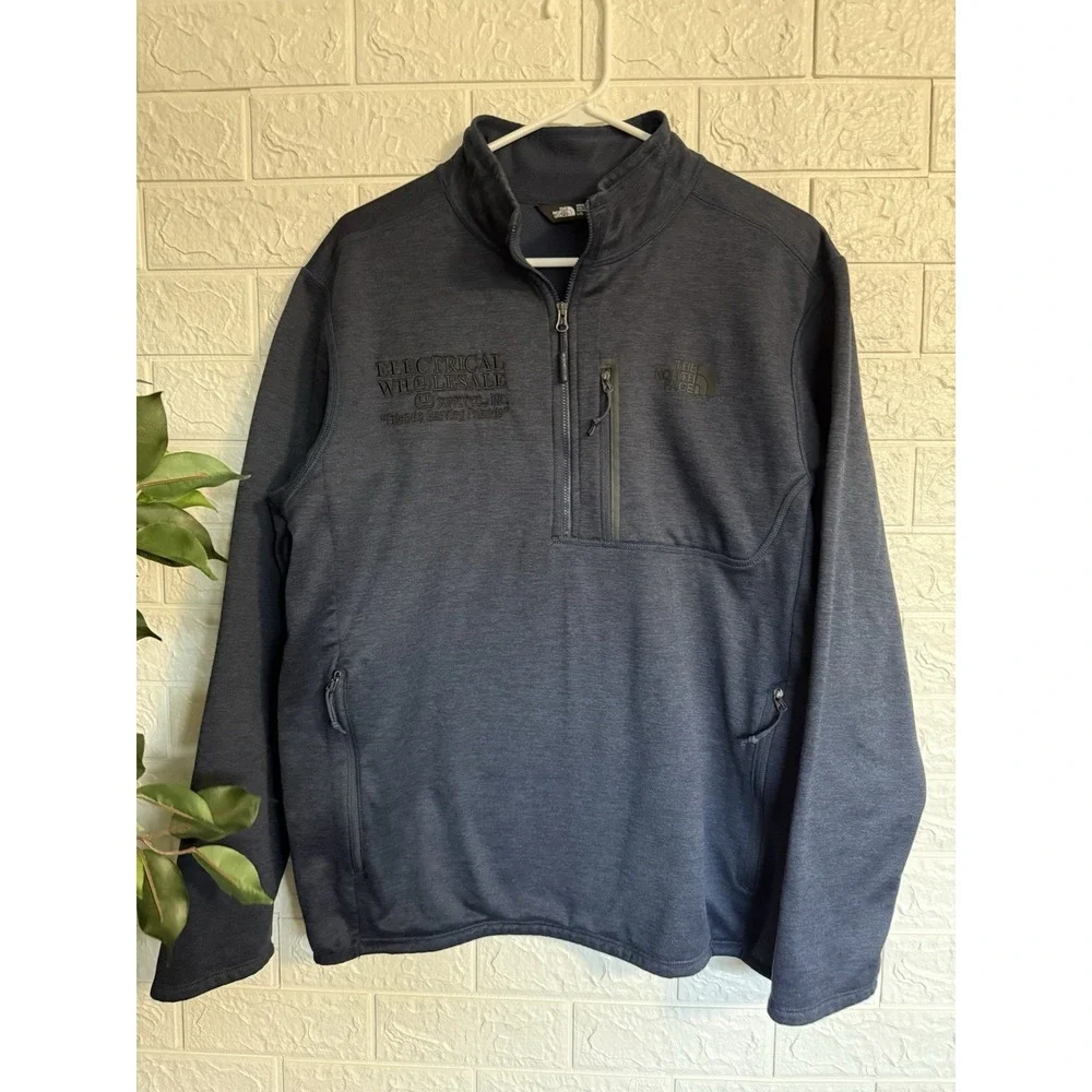 The North Face Men’s Half Zip Pull Over Jacket, Size L. (with A Company Logo On)